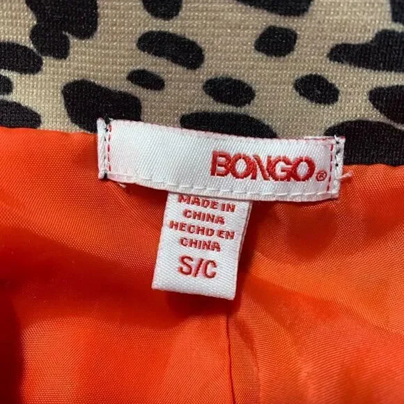 Bongo Leopard One Button Blazer Sz S - Picture 4 of 7